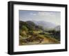 Landschaft mit Schmiede. 1855 - 56-Johann Wilhelm Schirmer-Framed Giclee Print