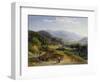 Landschaft mit Schmiede. 1855 - 56-Johann Wilhelm Schirmer-Framed Giclee Print