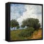 Landschaft Mit Wolke, 1893-Hans Thoma-Framed Stretched Canvas