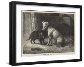 Landseer's Pet Dog Tiney, and Pet Cat-Ebenezer Newman Downard-Framed Giclee Print