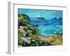 Landsend, 2021 (acrylic on board)-Paul Powis-Framed Giclee Print