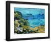 Landsend, 2021 (acrylic on board)-Paul Powis-Framed Giclee Print