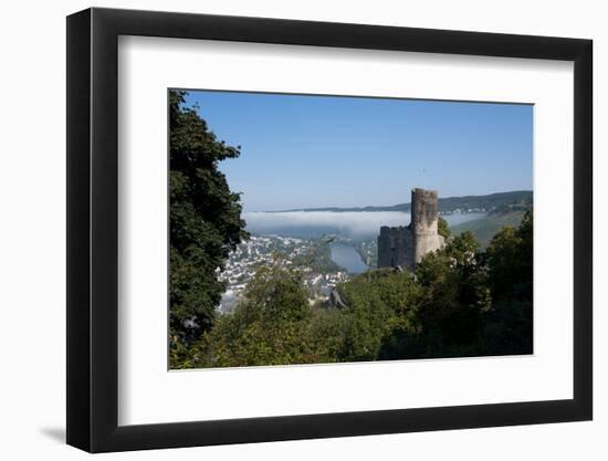 Landshut Castle and Mosel Valley at Bernkastel-Kues, Rhineland-Palatinate, Germany, Europe-Charles Bowman-Framed Photographic Print