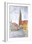 Landshut Old Town with St Martin-Markus Bleichner-Framed Art Print