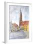 Landshut Old Town with St Martin-Markus Bleichner-Framed Art Print