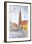 Landshut Old Town with St Martin-Markus Bleichner-Framed Art Print