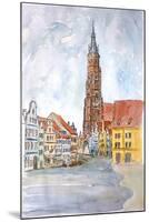 Landshut Old Town with St Martin-Markus Bleichner-Mounted Art Print