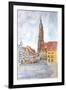 Landshut Old Town with St Martin-Markus Bleichner-Framed Art Print