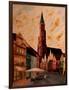 Landshut St Martin Church with Old Town-Markus Bleichner-Framed Art Print