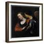 Landsknecht with a Woman-Theodor Rombouts-Framed Giclee Print