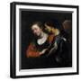 Landsknecht with a Woman-Theodor Rombouts-Framed Giclee Print