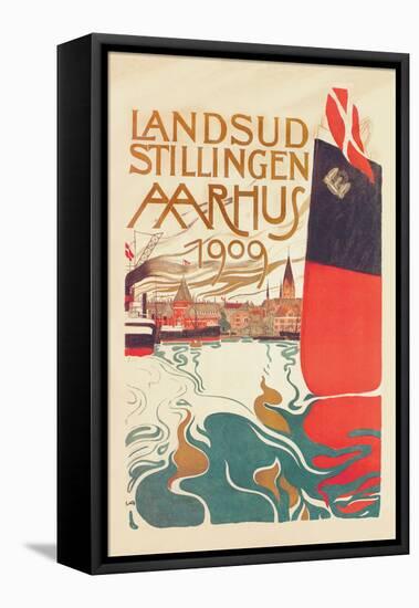 Landsud Stillingen Aarhus-Valdemar Andersen-Framed Stretched Canvas