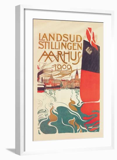 Landsud Stillingen Aarhus-Valdemar Andersen-Framed Art Print