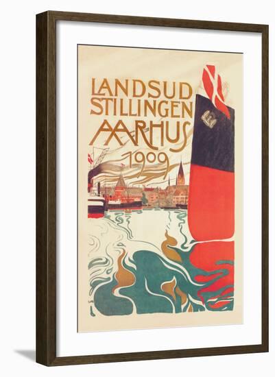 Landsud Stillingen Aarhus-Valdemar Andersen-Framed Art Print