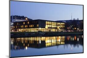 Landtag Parliament House of Baden Wurttemberg and Fernsehturm Television Tower at Night-Markus Lange-Mounted Photographic Print