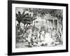 Landu Dance, Engraved by Victor Adam and Monthellier-Johann Moritz Rugendas-Framed Giclee Print