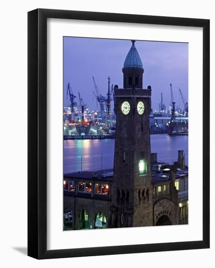 Landungsbrucken, Port of Hamburg, Germany-Demetrio Carrasco-Framed Photographic Print