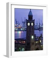 Landungsbrucken, Port of Hamburg, Germany-Demetrio Carrasco-Framed Photographic Print