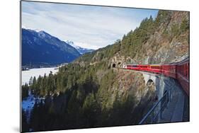 Landwasser Viaduct, Bernina Express Railway Line, UNESCO World Heritage Site-Christian Kober-Mounted Photographic Print