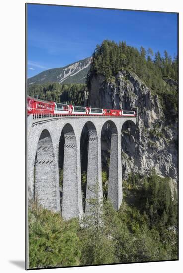 Landwasser Viadukt, Filisur, Graubunden, Swiss Alps, Switzerland, Europe-Angelo Cavalli-Mounted Photographic Print