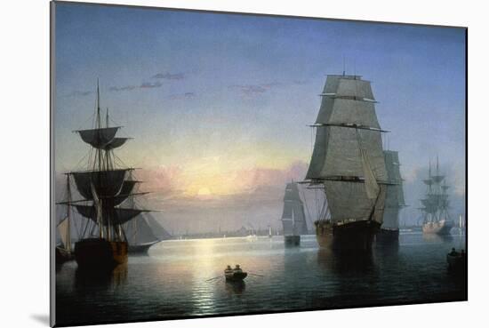 Lane: Boston Harbor-Fitz Hugh Lane-Mounted Giclee Print