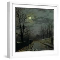 Lane in Cheshire, 1883-John Atkinson Grimshaw-Framed Giclee Print