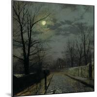 Lane in Cheshire, 1883-John Atkinson Grimshaw-Mounted Giclee Print