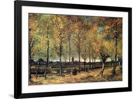 Lane with Poplars-Vincent van Gogh-Framed Art Print