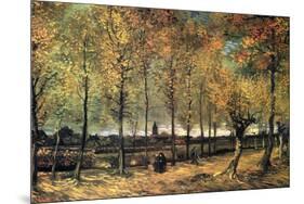 Lane with Poplars-Vincent van Gogh-Mounted Art Print