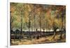 Lane with Poplars-Vincent van Gogh-Framed Art Print