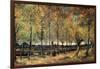 Lane with Poplars-Vincent van Gogh-Framed Art Print