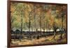 Lane with Poplars-Vincent van Gogh-Framed Art Print