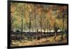 Lane with Poplars-Vincent van Gogh-Framed Art Print