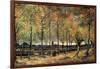 Lane with Poplars-Vincent van Gogh-Framed Art Print