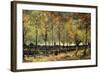 Lane with Poplars-Vincent van Gogh-Framed Art Print