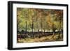 Lane with Poplars-Vincent van Gogh-Framed Art Print