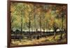 Lane with Poplars-Vincent van Gogh-Framed Art Print