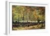 Lane with Poplars-Vincent van Gogh-Framed Premium Giclee Print