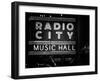 Lanes Entrance to the Radio City Music Hall by Night, Manhattan, Times Square, New York, Classic-Philippe Hugonnard-Framed Photographic Print