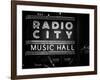 Lanes Entrance to the Radio City Music Hall by Night, Manhattan, Times Square, New York, Classic-Philippe Hugonnard-Framed Photographic Print