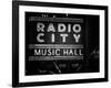 Lanes Entrance to the Radio City Music Hall by Night, Manhattan, Times Square, New York, Classic-Philippe Hugonnard-Framed Photographic Print