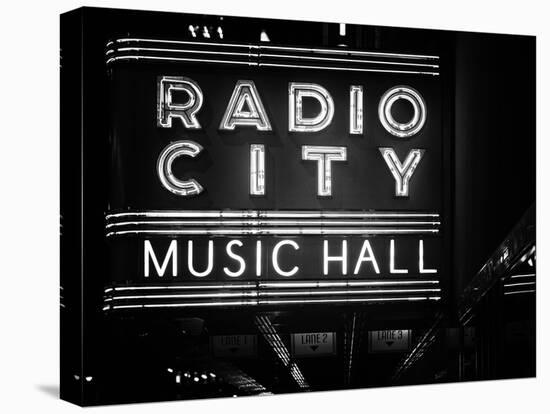 Lanes Entrance to the Radio City Music Hall by Night, Manhattan, Times Square, New York, Classic-Philippe Hugonnard-Stretched Canvas