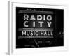 Lanes Entrance to the Radio City Music Hall by Night, Manhattan, Times Square, New York, Classic-Philippe Hugonnard-Framed Photographic Print