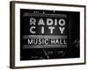 Lanes Entrance to the Radio City Music Hall by Night, Manhattan, Times Square, New York, Classic-Philippe Hugonnard-Framed Photographic Print