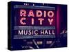 Lanes Entrance to the Radio City Music Hall by Night, Manhattan, Times Square, New York-Philippe Hugonnard-Stretched Canvas