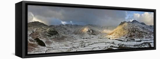 Langdale Pikes from Side Pike, Lake District, Cumbria, England-Gavin Hellier-Framed Stretched Canvas