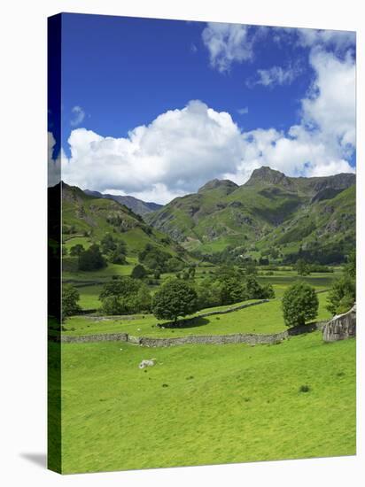 Langdale Pikes, Lake District National Park, Cumbria, England, United Kingdom, Europe-Jeremy Lightfoot-Stretched Canvas