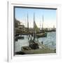 Langedrag (Near Gothenbourg, Sweden), the Port, Circa 1897-Leon, Levy et Fils-Framed Photographic Print