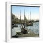 Langedrag (Near Gothenbourg, Sweden), the Port, Circa 1897-Leon, Levy et Fils-Framed Photographic Print