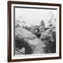 Langer Max, German Rail Mounted Siege Gun, Moere, Near Ostend, Belgium, World War I, C1918-Nightingale & Co-Framed Giclee Print